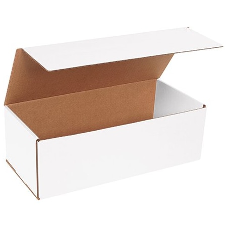 Bsc Preferred 15 x 7 x 5'' White Corrugated Mailers, 50PK BUY00014632
